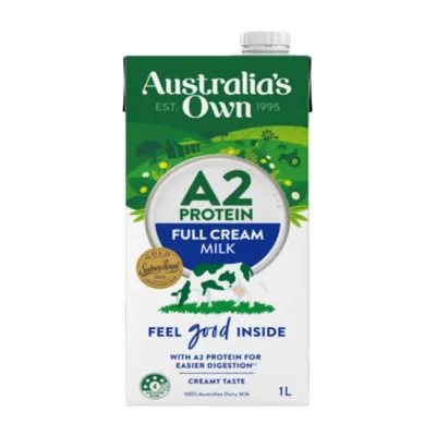 Sữa Tươi Tiệt Trung Nguyên Kem A2 Australia's Own Hộp 1L