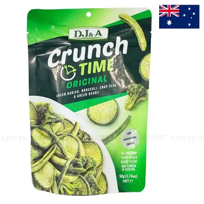 Snack Rau Củ Xanh Dj&a Crunch Time Vị Nguyên Bản 50g