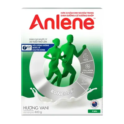 Sữa Bột Anlene Bonemax Hương Vani Hộp Giấy 440g (Cho Người Từ 30 Tuổi Trở Lên)