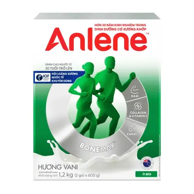 Sữa Bột Anlene Bonemax Hương Vani Hộp Giấy 1.2kg (Cho Người Từ 30 Tuổi Trở Lên)