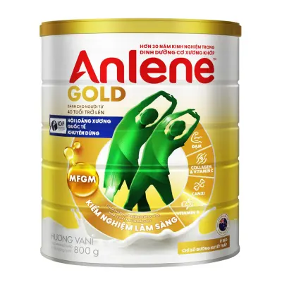 Sữa Bột Anlene Gold Hương Vani 800g (Cho Người Từ 40 Tuổi Trở Lên)