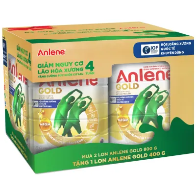 Sữa Anlene Gold Vani Hộp Thiếc 2x800g