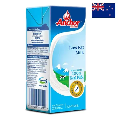 Sữa Tươi Tiệt Trùng Anchor Ít Béo Hộp 1L