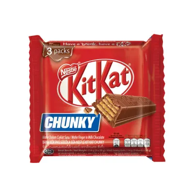 Bánh Socola KitKat Chunky 3x38g
