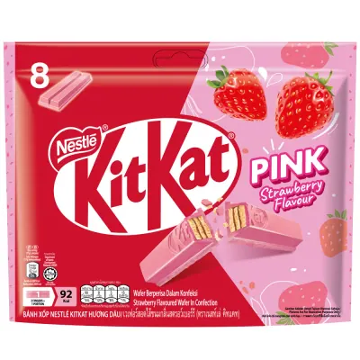 Socola KitKat Vị Dâu Gói 8 Thanh x 17g