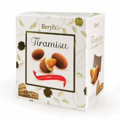 Choco Beryls White Tiramisu Almond Hộp Giấy 100g