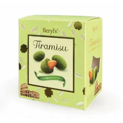 Socola Beryls Tiramisu Trà Xanh Hạnh Nhân 100g