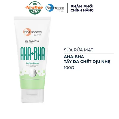 Sữa Rửa Mặt Bio-essence AHA-BHA Tẩy Da Chết Dịu Nhẹ 100g