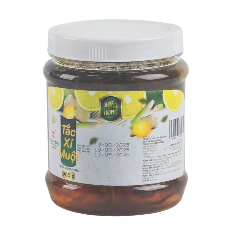 Tắc Xí Muội Xuân Hồng Hũ 900g