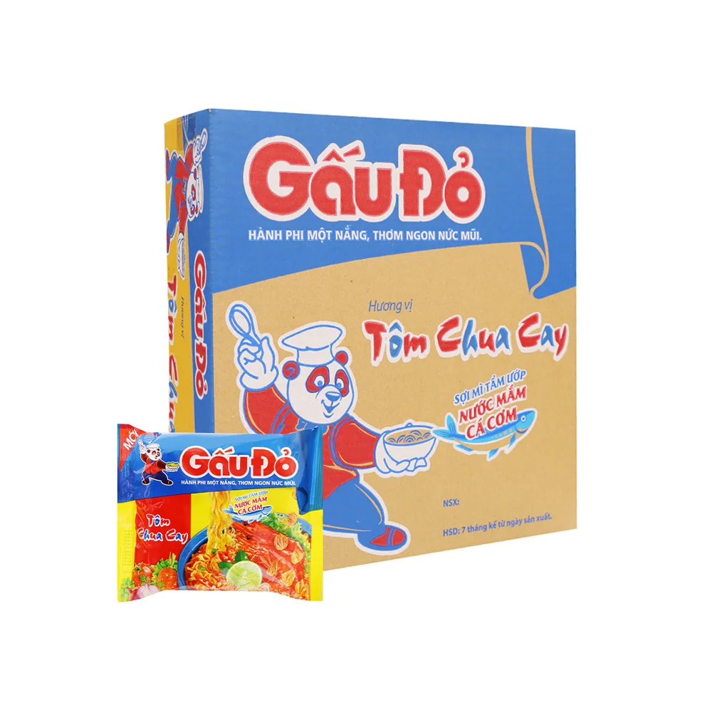Mì Gấu Đỏ Tôm Chua Cay 30x63g/65g
