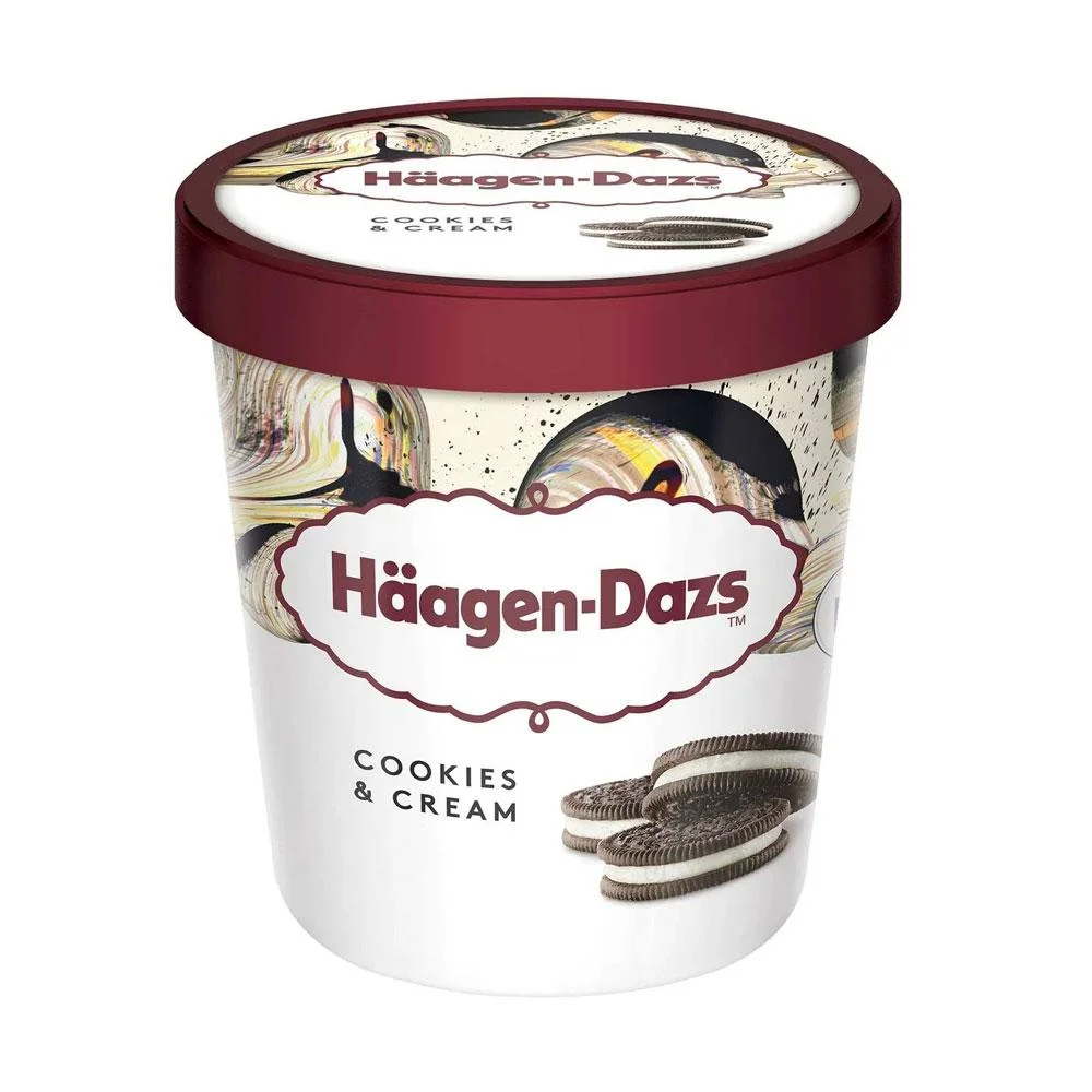Kem Haagen Dazs Cookies & Cream Hộp 473ml CX