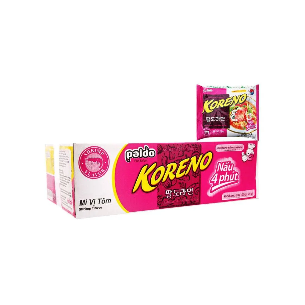 Thùng 24 Gói Mì Koreno Kim Chi x100g