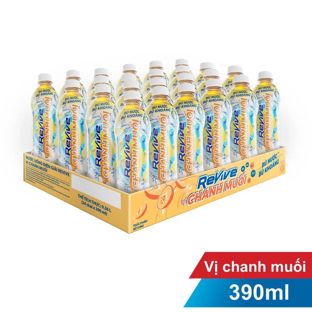 Thực Phẩm Bổ Sung Nước Revive Chanh Muối Thùng 24x390ml