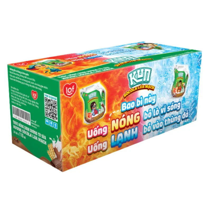 Thức Uống Dinh Dưỡng Lif Kun Socola Lúa Mạch 24 x 110ml