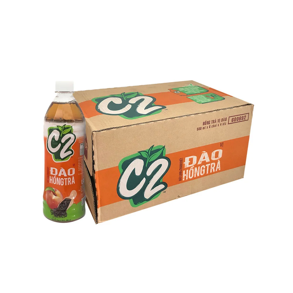 Hồng Trà C2 Vị Đào 24 x455ml