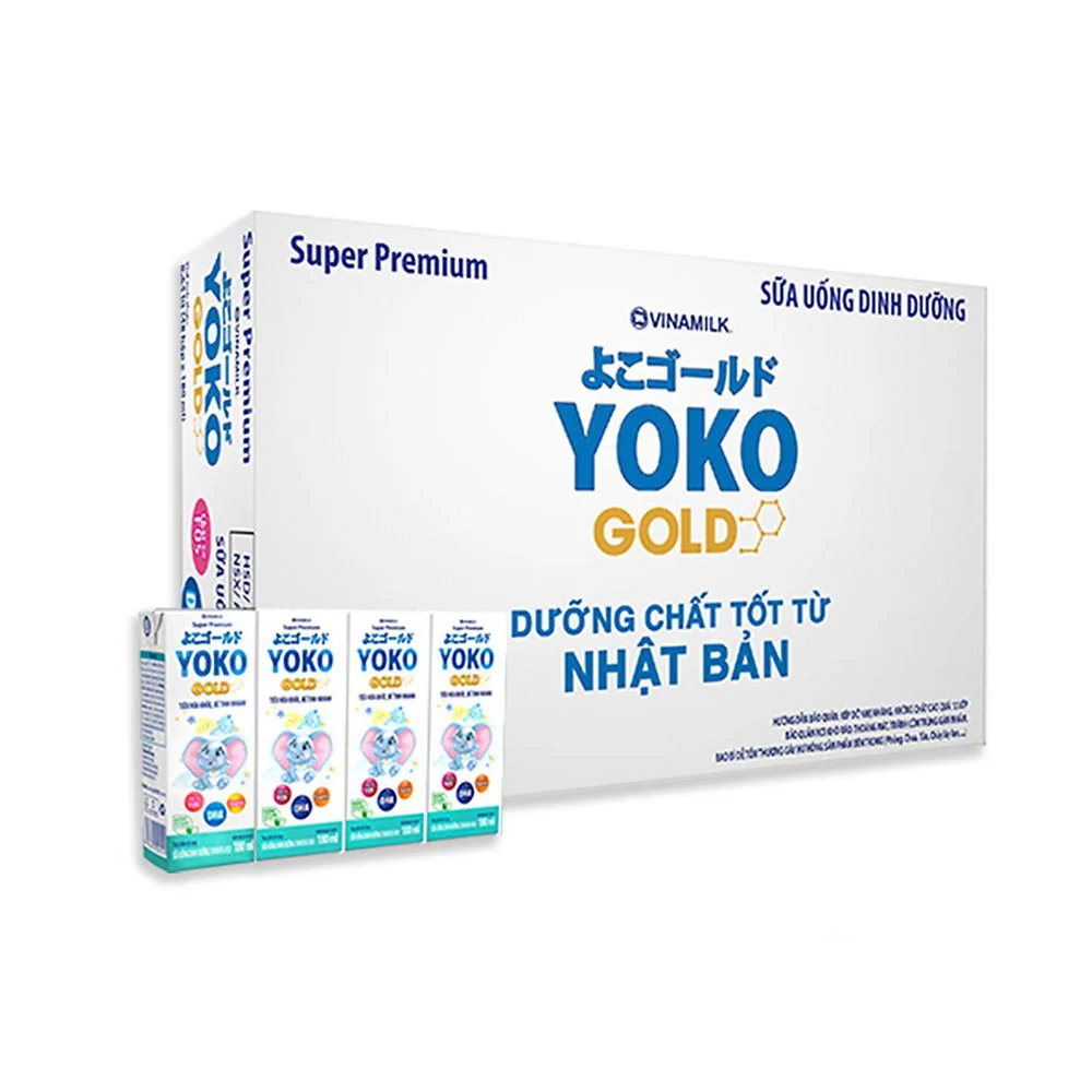 Sữa Uống Dinh Dưỡng VNM Yoko Gold Thùng 48x180ml