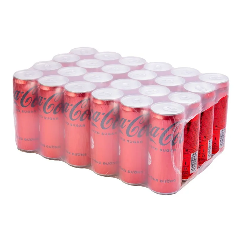 Thùng 24 Lon Nước Ngọt Coca-Cola Zero Không Đường 320ml