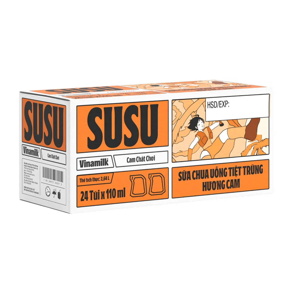 Sữa Chua Uống Vinamilk Susu Cam 24x110ml