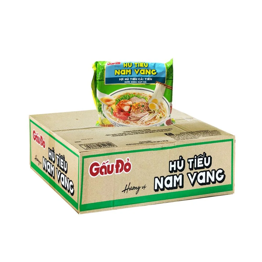 Thùng 30 Gói Hủ Tiếu Gấu Đỏ Vị Hủ Tiếu Nam Vang 68g