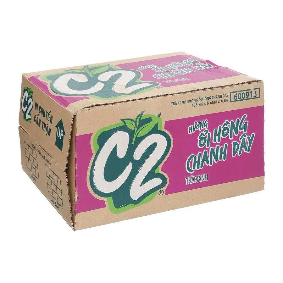 Dây 24 Trà Xanh C2 Ổi Hồng Chanh 455ml