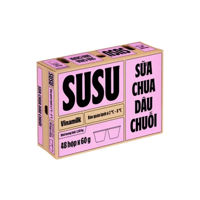 Sữa Chua Susu Dâu Chuối 48x60g
