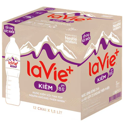 Nước Khoáng Kiềm La Vie 12x1.5L