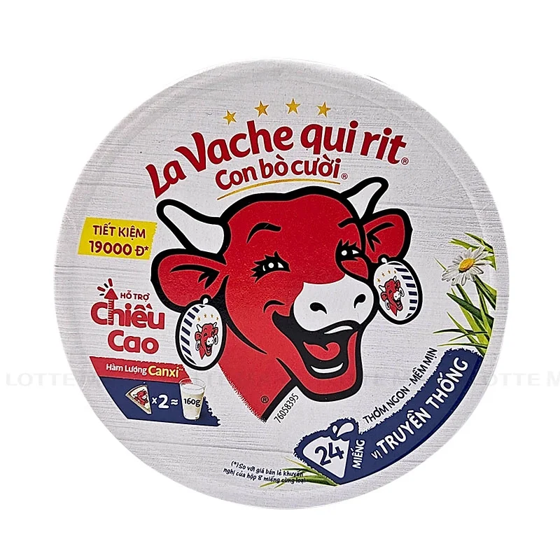 Phô Mai Con Bò Cười Vị Truyền Thống 24 Miếng 336g