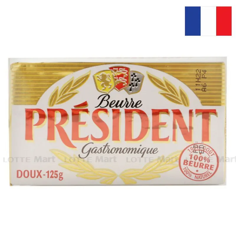 Bơ Nhạt President Gói 125g