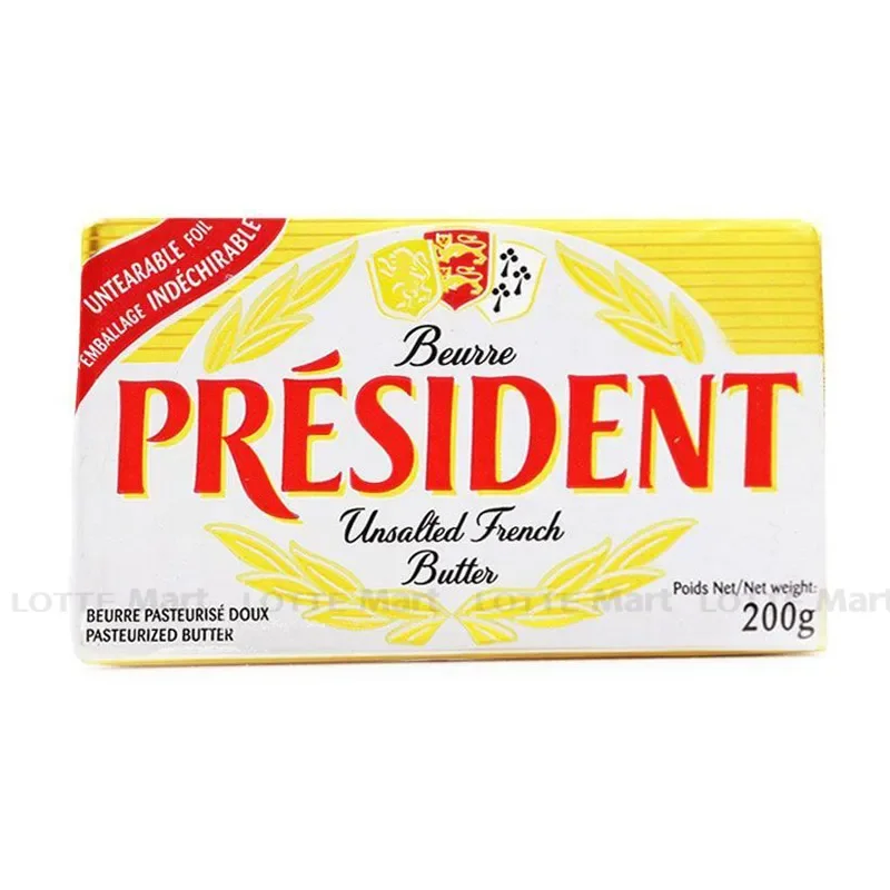 Bơ Nhạt President Miếng 200g