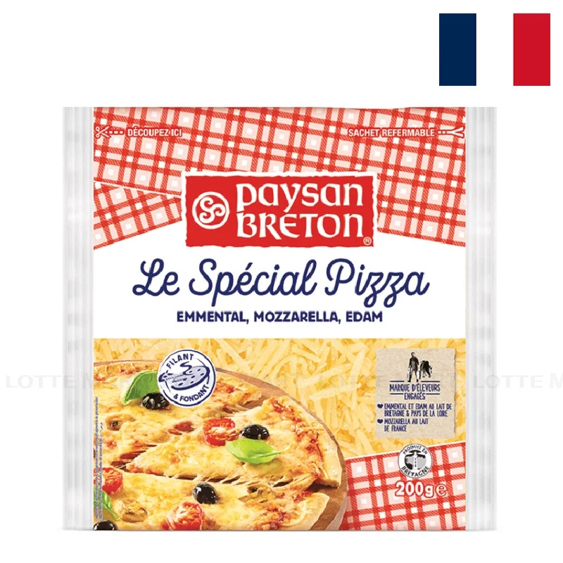 Phô Mai Pizza Sợi 3 Vị Paysan Breton 200g