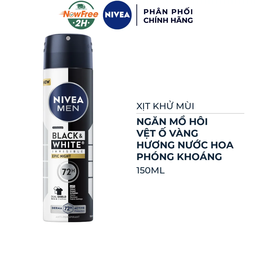 Xịt Khử Mùi Nivea Men Hương Nước Hoa Phóng Khoáng 150ml