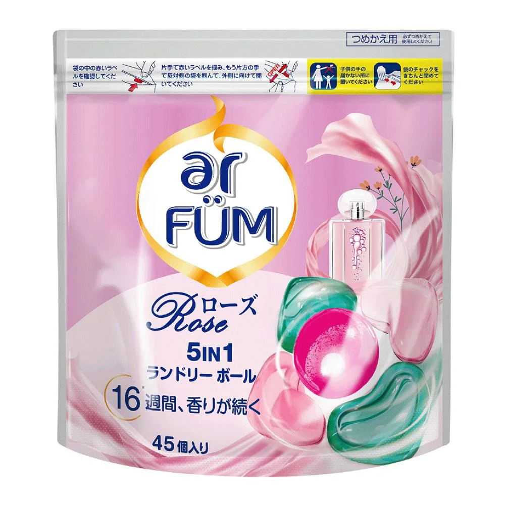 Viên Giặt Xả Arfum Rose 5 Trong 1 Túi 12g x 45 Viên