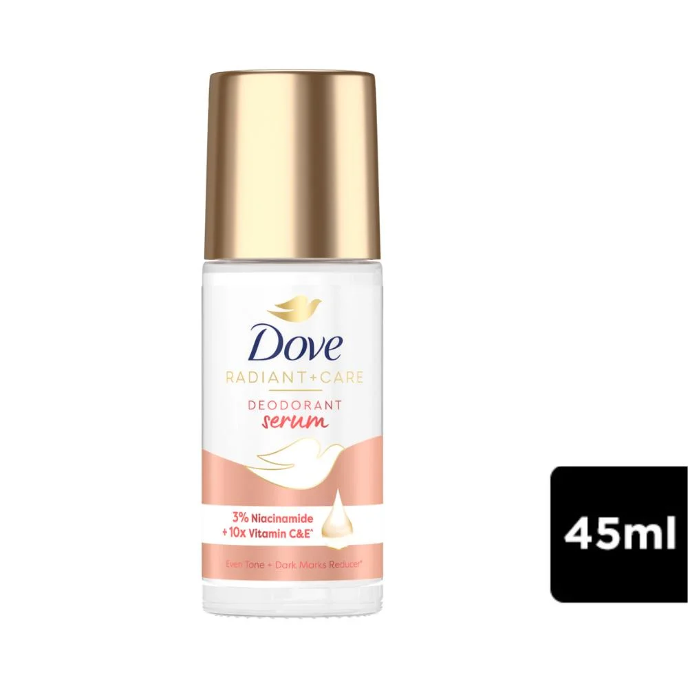 Lăn Ngăn Mùi Dove 3% Niacinamide Dưỡng Trắng, Thu Nhỏ Lỗ Chân Lông Chai 45ml