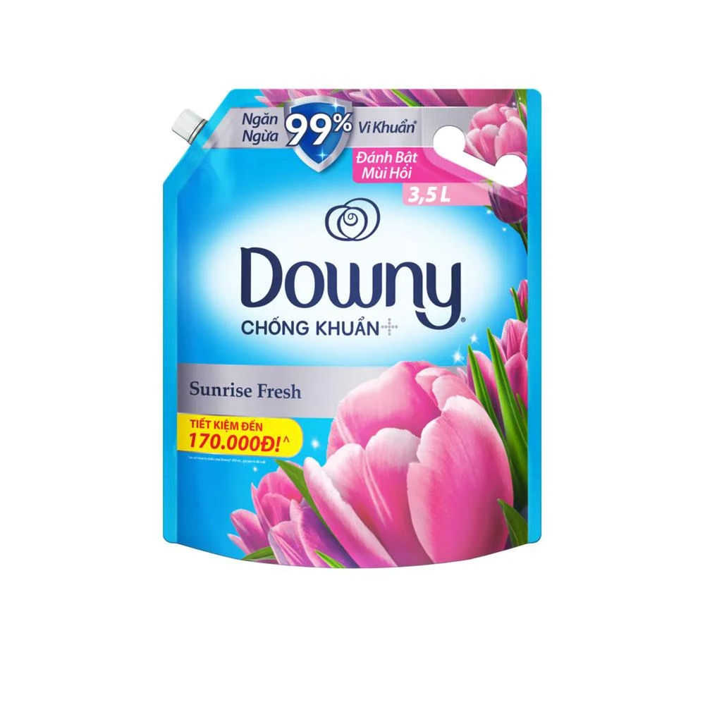 Nước Xả Vải Downy Hương Nắng Mai Túi 3.5L