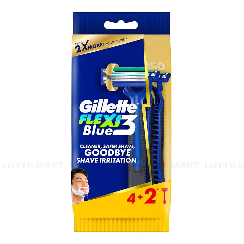 Dao Cạo Râu Gillette Blue3 Flexi Gói 4+2