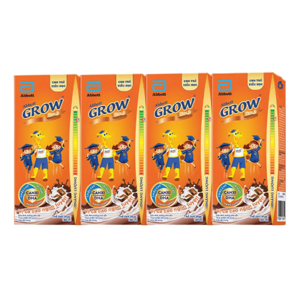 Thực Phẩm Bổ Sung Grow Gold Cacao 4x180ml