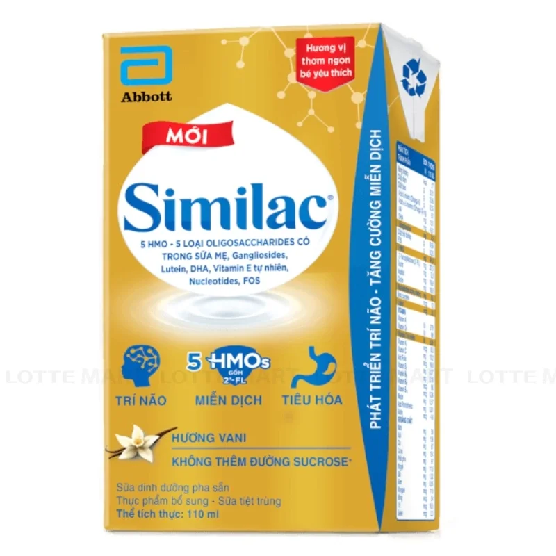 Lốc 4 Hộp Sữa Dinh Dưỡng Pha Sãn Abbott Similac Hương Vani 110ml