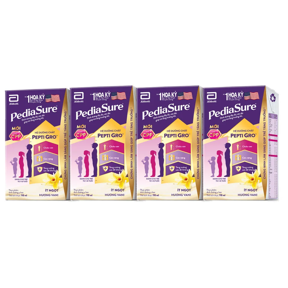 Thực Phẩm Bổ Sung Pediasure Vani 4 x110ml