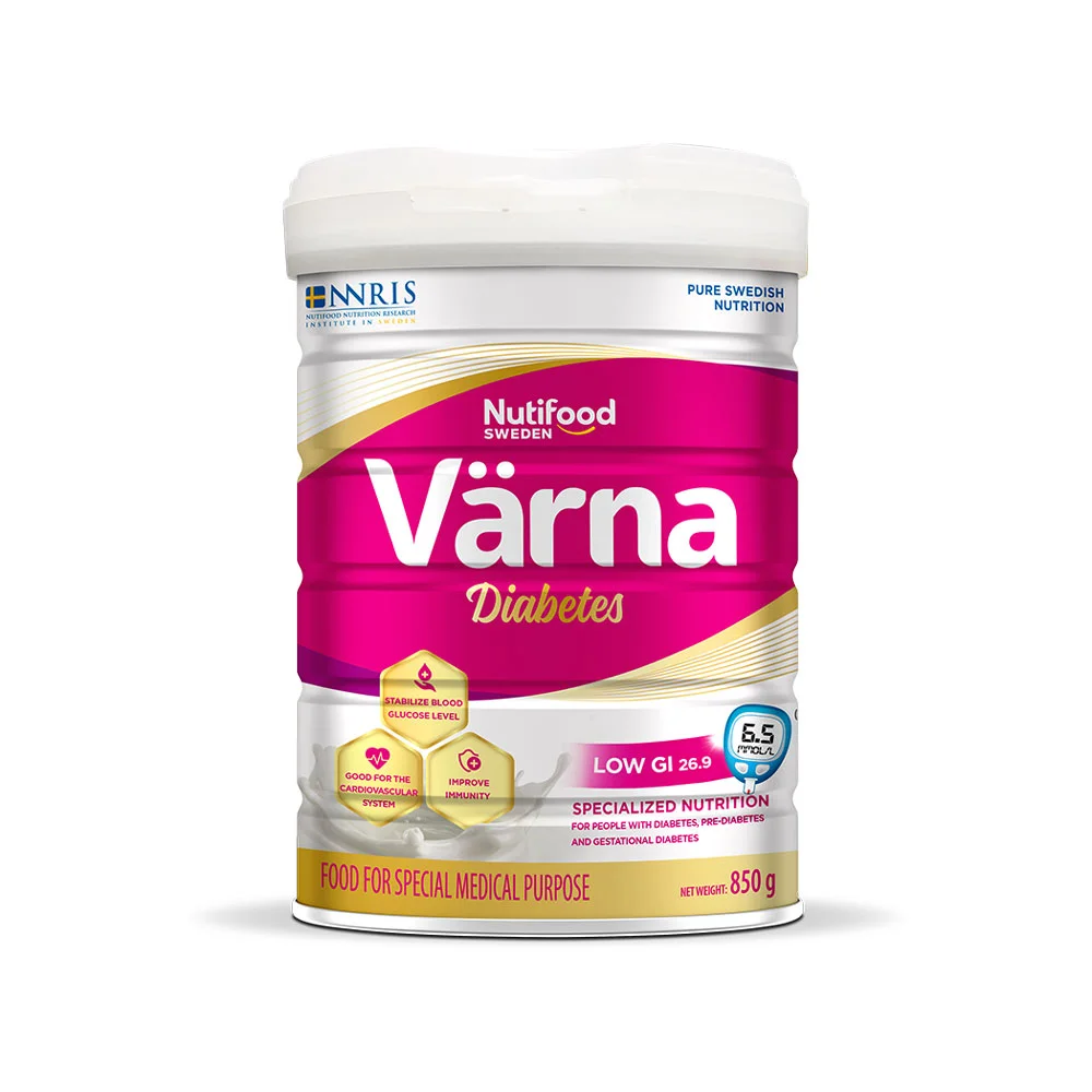 Thực Phấm Dinh Dưỡng Varna Diabetes Hộp Thiếc 850g