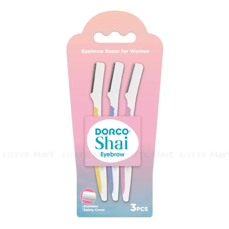 Vỉ 3 Cây Dao Cạo Lông Mày Dorco Shai LDIA200