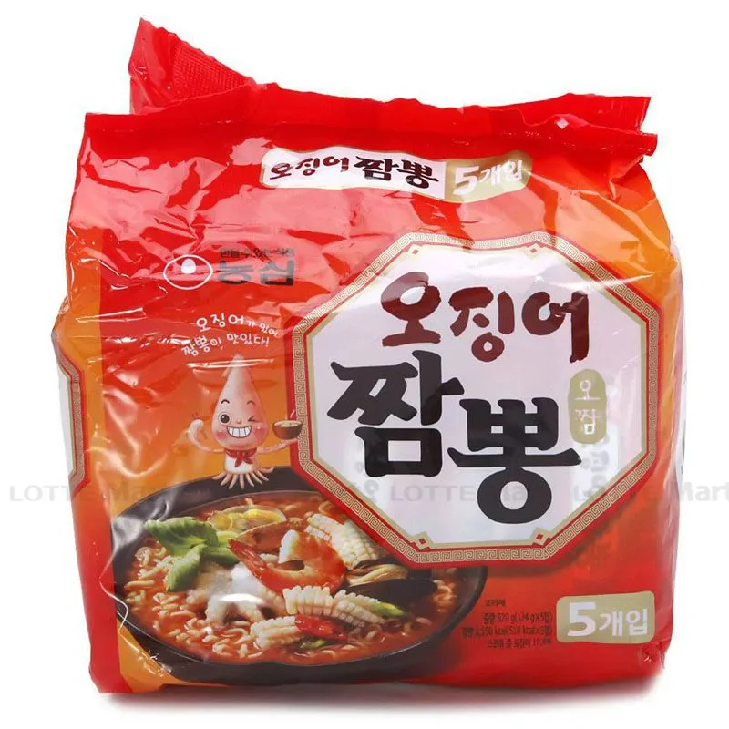 Lốc 5 Gói Mì Nongshim Champong Vị Hải Sản 124g