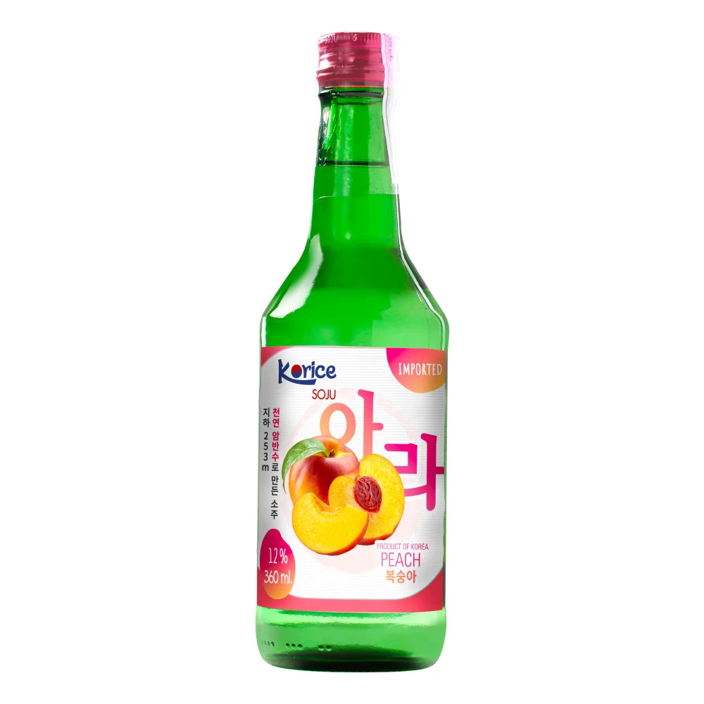 Rượu Soju Korice Hương Đào 12% ABV 360ml