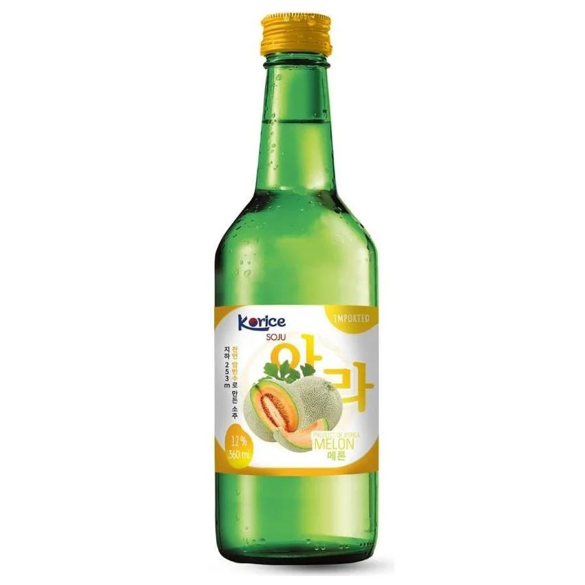 Rượu Soju Korice Hương Dưa Lưới 12% ABV 360ml