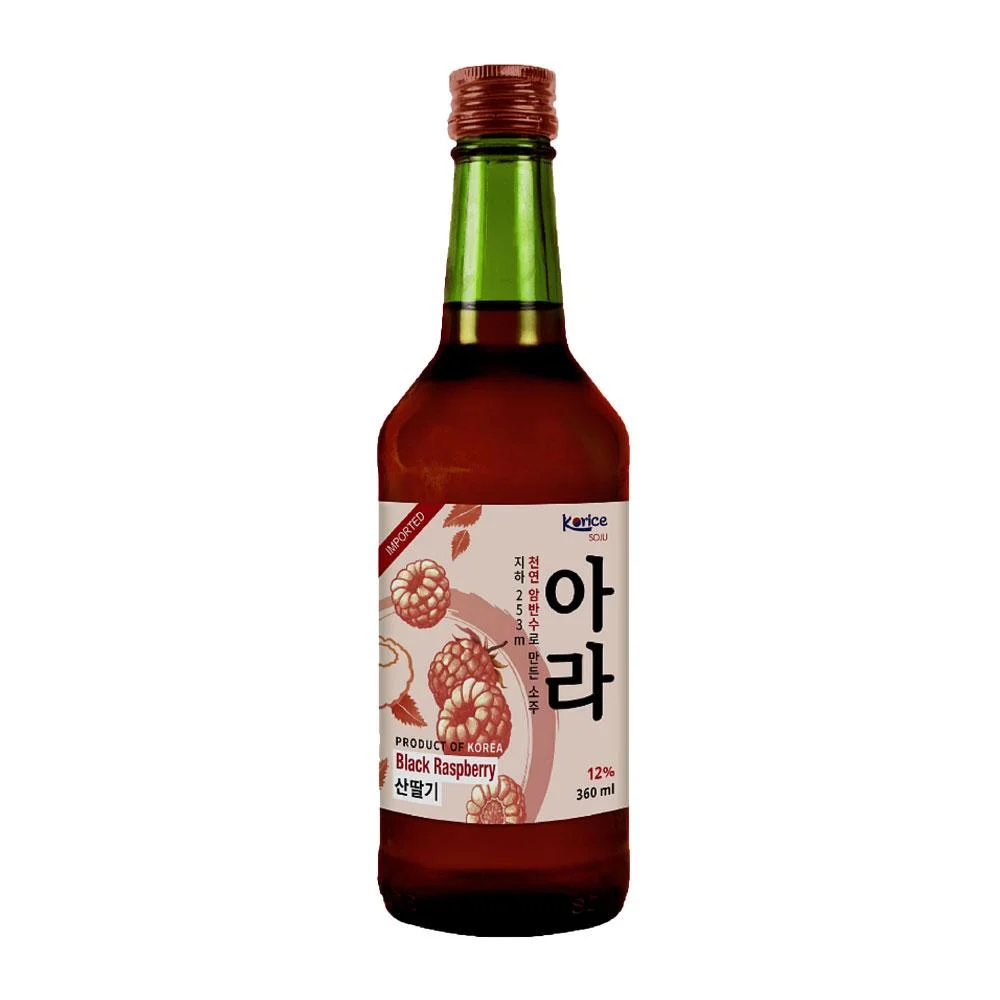 Rượu Soju Korice Hương Phúc Bồn Tử 12% ABV 360ml