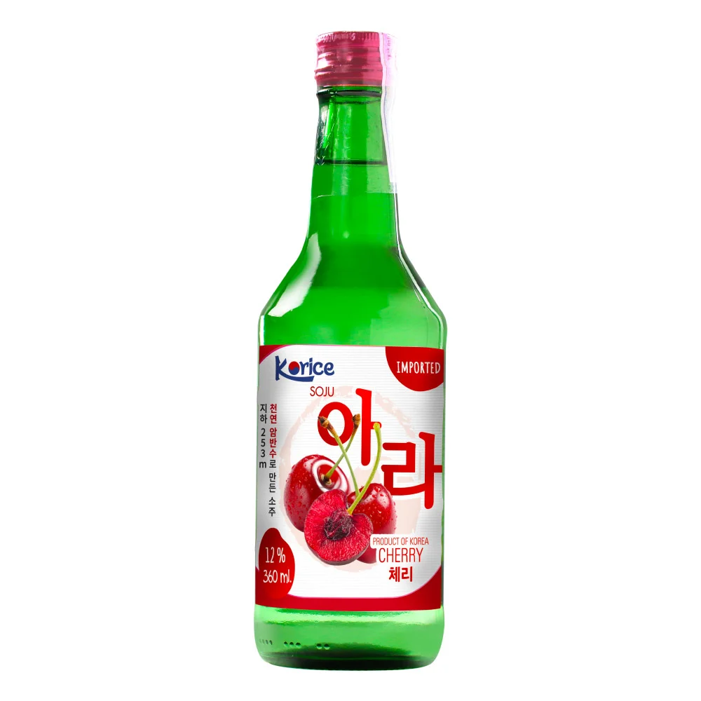 Rượu Soju Korice Hương Anh Đào 12% ABV 360ml