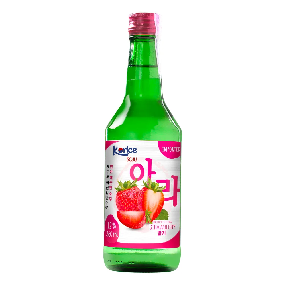 Rượu Soju Korice Hương Dâu 12% 360ml