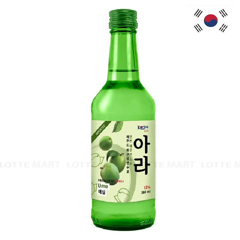 Rượu Soju Korice Hương Mơ 12% ABV 360ml
