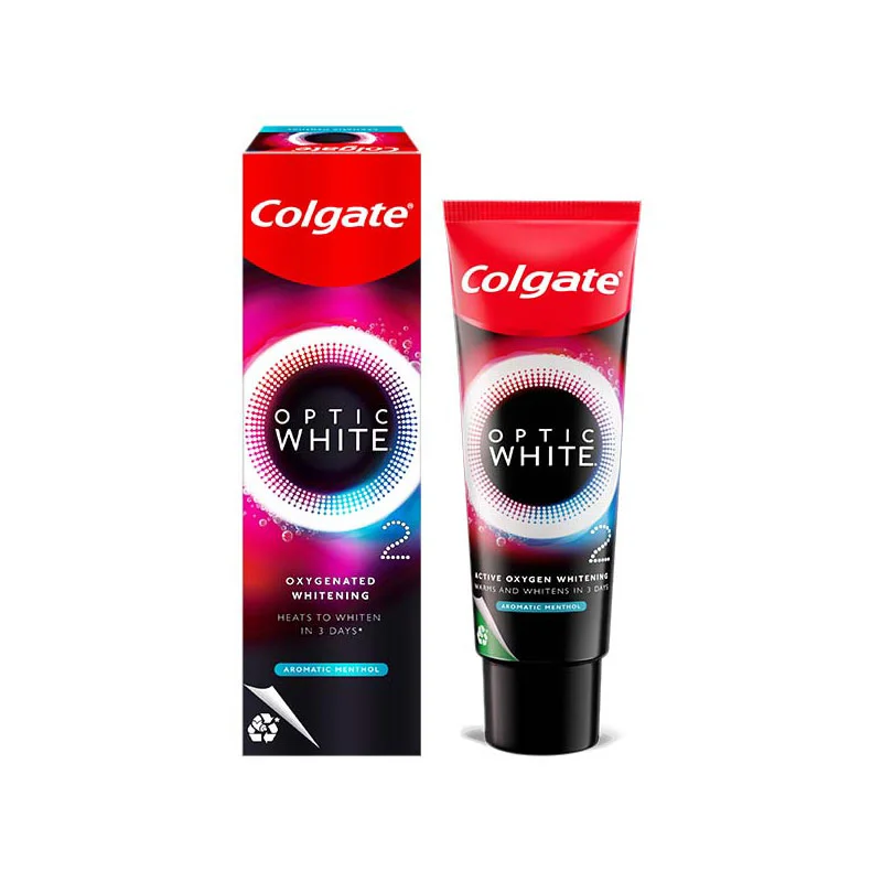 Kem Đánh Răng Colgate Optic White O2 Aromatic Methol 85g