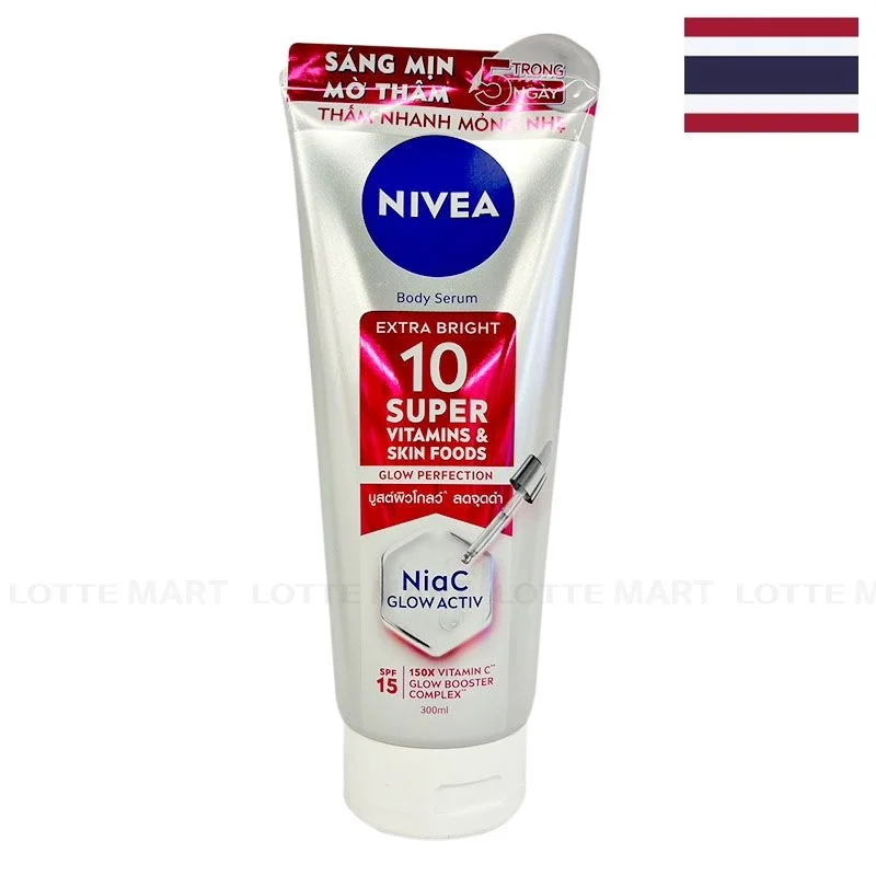 Sữa Dưỡng Thể Nivea Serum 10 Super Vitamin C SPF 15 Tuýp 300ml