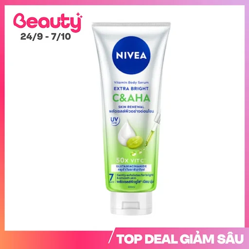 Sữa Dưỡng Thể Nivea Serum Extra Bright C và AHA Tuýp 300ml